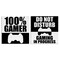 Stupell Industries Competitive Gamer Black & White 2pc Canvas Set, design by Kim Allen